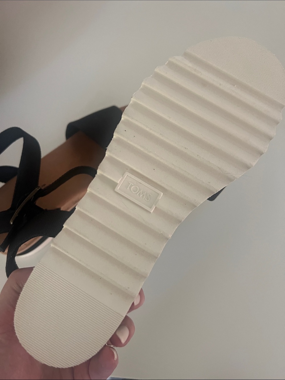 Toms Diana Platform Wedge Sandals 7 - Picture 4 of 5